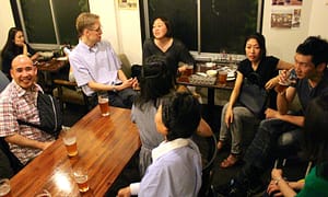 I梅田の地ビールのお店で英語で会話