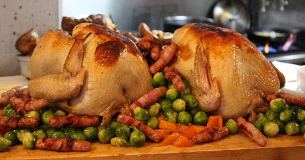 Xmas dinner Roast イギリス英語学校　クリスマスパーティー