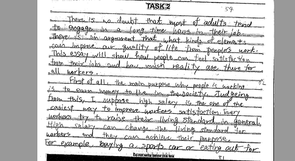 IELTS Writing添削 task2 5.5 イギリス英語学校　UKPLUS Osaka 