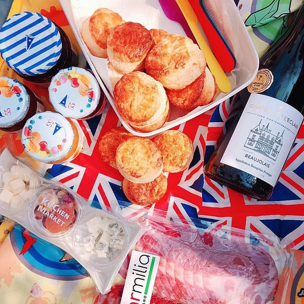 british picnic お花見　大阪城