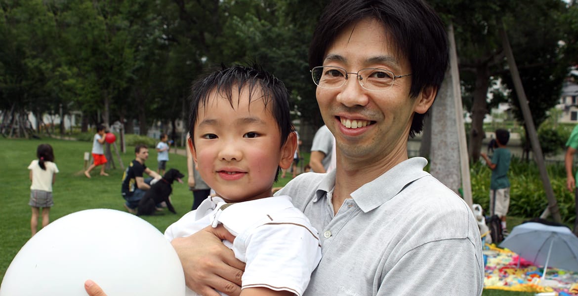 親子でそれぞれレッスン受講している方も。みんな英語に真剣に取り組んでいます。