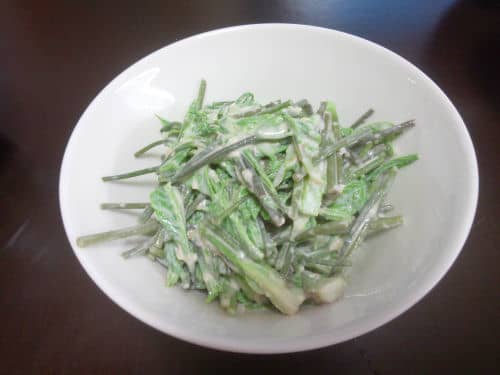 コシアブラ(山菜）のマヨ味噌和え